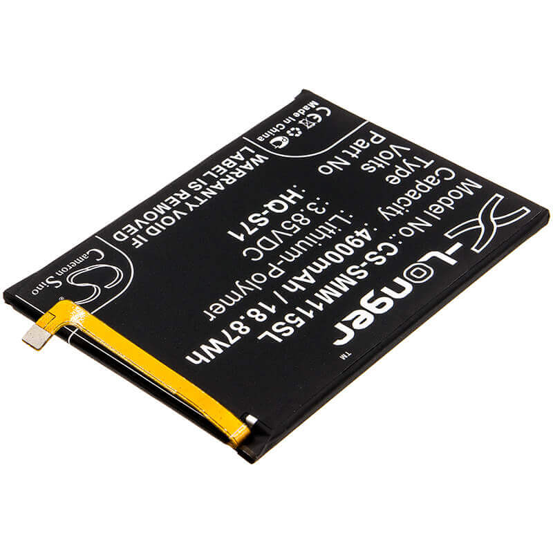 3.85V, Li-Polymer, 4900mAh, SmartPhone battery fits Samsung, Gh81-18734a, Galaxy M11, Galaxy M11 2020, 18.87Wh Mobile, SmartPhone Cameron Sino Technology Limited (Smartphone)