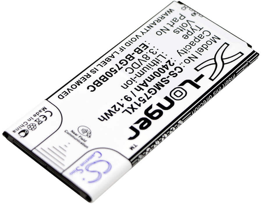 3.8V, Li-ion, 2400mAh, SmartPhone battery fits Samsung, Eb-bg750bbc, Galaxy Mega 2, Galaxy Mega 2 Duos, 9.12Wh Mobile, SmartPhone Cameron Sino Technology Limited (Smartphone)