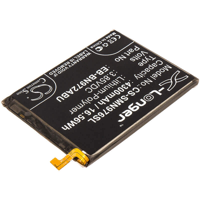 3.85V, Li-Polymer, 4300mAh, SmartPhone battery fits Samsung, Eb-bn972abu, Galaxy Note 10 Plus, Galaxy Note 10+, 16.56Wh Mobile, SmartPhone Cameron Sino Technology Limited (Smartphone)