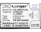 3.8V, Li-ion, 3100mAh, SmartPhone battery fits Samsung, (Black),Eb-bn750bbc, Galaxy Note 3 Mini, Galaxy Note 3 Neo, 11.78Wh Mobile, SmartPhone Cameron Sino Technology Limited (Smartphone)