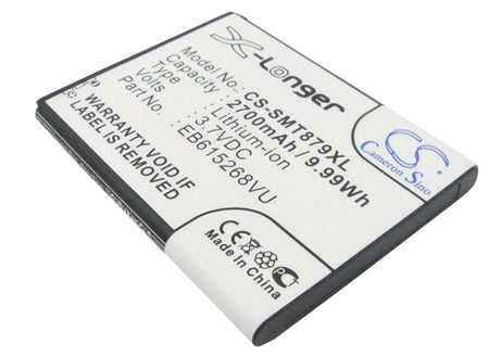 3.7V, Li-ion, 2700mAh, SmartPhone battery fits Ntt Docomo, Samsung, Telstra, At&t, T-mobile, Eb615268va, Galaxy Note, Galaxy Note 4g, 9.99Wh Mobile, SmartPhone Cameron Sino Technology Limited (Smartphone)