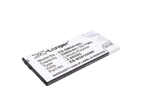 3.85V, Li-Polymer, 3300mAh, SmartPhone battery fits Samsung, Eb-bg610aba, A6s Dual Sim Td-lte, Galaxy A6s, 12.71Wh Mobile, SmartPhone Cameron Sino Technology Limited (Smartphone)