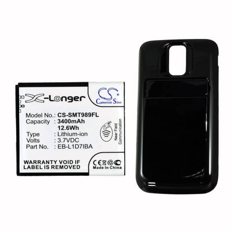 3.7V, Li-ion, 3400mAh, SmartPhone battery fits Samsung, T-mobile, Eb-l1d7iba, Galaxy S Hercules, Galaxy S Ii X, 12.58Wh Mobile, SmartPhone Cameron Sino Technology Limited (Smartphone)