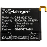 3.85V, Li-Polymer, 4000mAh, SmartPhone battery fits Samsung, Eb-bg977abu, Galaxy S10 5g, Sm-g977, 15.4Wh Mobile, SmartPhone Cameron Sino Technology Limited (Smartphone)