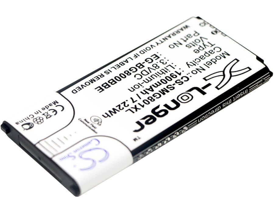 3.8V, Li-ion, 1900mAh, SmartPhone battery fits Samsung, Eb-bg800bbe, Galaxy S5 Dx, Galaxy S5 Mini, 7.22Wh Mobile, SmartPhone Cameron Sino Technology Limited (Smartphone)