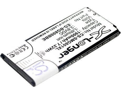 3.8V, Li-ion, 1900mAh, SmartPhone battery fits Samsung, Eb-bg800bbe, Galaxy S5 Dx, Galaxy S5 Mini, 7.22Wh Mobile, SmartPhone Cameron Sino Technology Limited (Smartphone)