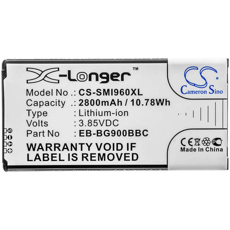 3.85V, Li-ion, 2800mAh, SmartPhone battery fits Samsung, Eb-b900bbc, Galaxy Round, Galaxy Round Lte, 10.78Wh Mobile, SmartPhone Cameron Sino Technology Limited (Smartphone)