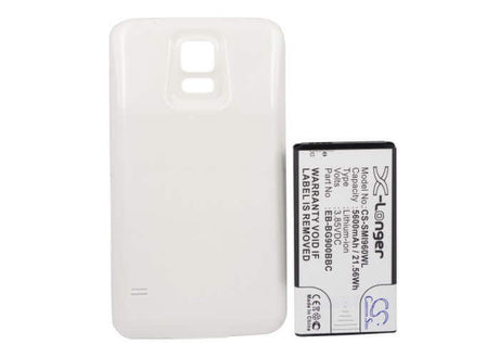 3.85V, Li-ion, 5600mAh, SmartPhone battery fits Samsung, (White),Eb-b900bc, Galaxy S5, Galaxy S5 Lte, 21.56Wh Mobile, SmartPhone Cameron Sino Technology Limited (Smartphone)