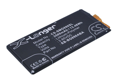 3.85V, Li-Polymer, 3500mAh, SmartPhone battery fits Samsung, Eb-bg890aba, Galaxy S6 Active, Galaxy S6 Active Lte-a, 13.48Wh Mobile, SmartPhone Cameron Sino Technology Limited (Smartphone)