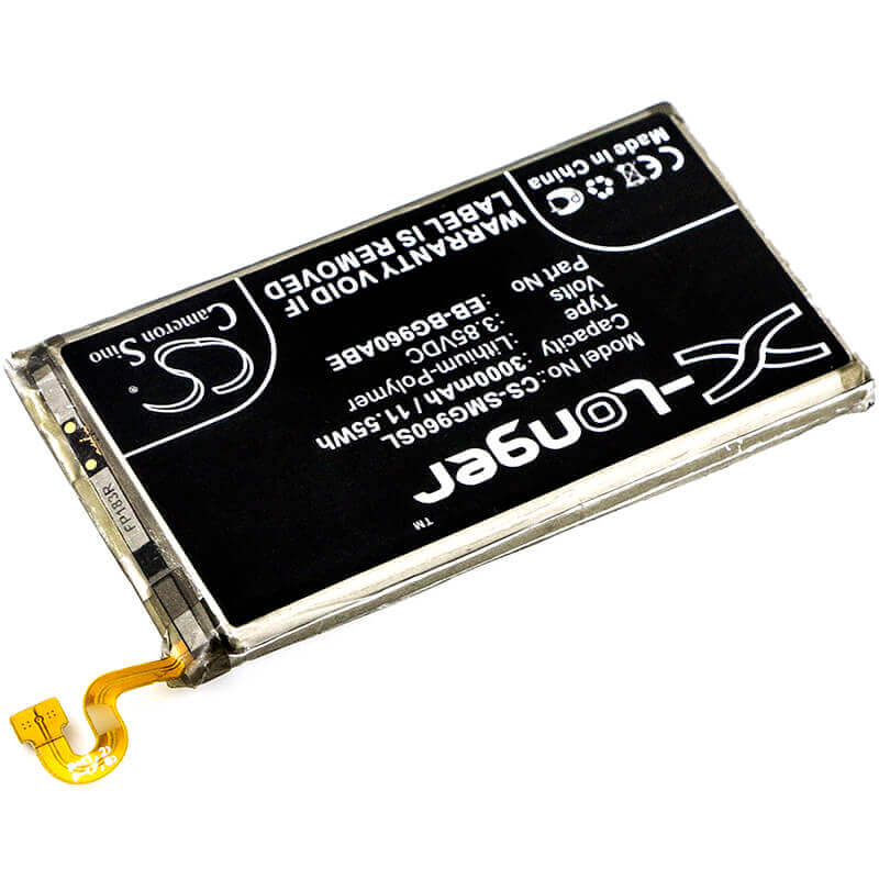 3.85V, Li-Polymer, 3000mAh, SmartPhone battery fits Samsung, Eb-bg960abe, Galaxy S9, Galaxy S9 Duos, 11.55Wh Mobile, SmartPhone Cameron Sino Technology Limited (Smartphone)