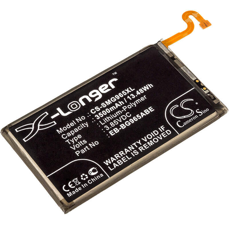 3.85V, Li-Polymer, 3500mAh, SmartPhone battery fits Samsung, Eb-bg965aba, Galaxy S9 Plus, Galaxy S9+, 13.48Wh Mobile, SmartPhone Cameron Sino Technology Limited (Smartphone)