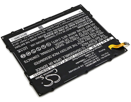 3.8V, Li-Polymer, 7300mAh, Tablet battery fits Samsung, Eb-bt585aba, Galaxy Tab A 10.1 2016 Td-lte, Galaxy Tab A 10.1 2016 Wifi, 27.74Wh Tablet Cameron Sino Technology Limited