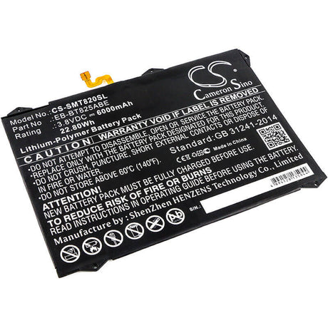 3.8V, Li-Polymer, 6000mAh, Tablet battery fits Samsung, Eb-bt825aba, Galaxy Tab S3 9.7, Galaxy Tab S3 9.7 Xlte, 22.80Wh Tablet Cameron Sino Technology Limited