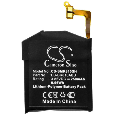 3.85V, Li-Polymer, 250mAh, Smartwatch battery fits Samsung, Eb-br170abu, Galaxy Watch 42mm, Sm-r810, 0.96Wh Smartwatch Cameron Sino Technology Limited