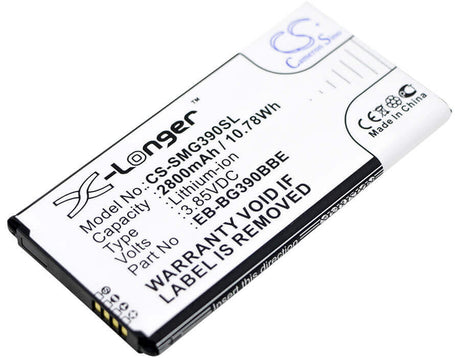 3.85V, Li-ion, 2800mAh, SmartPhone battery fits Samsung, Eb-bg390bbe, Galaxy Xcover 4, Galaxy Xcover 4 2017 Td-lte, 10.78Wh Mobile, SmartPhone Cameron Sino Technology Limited (Smartphone)