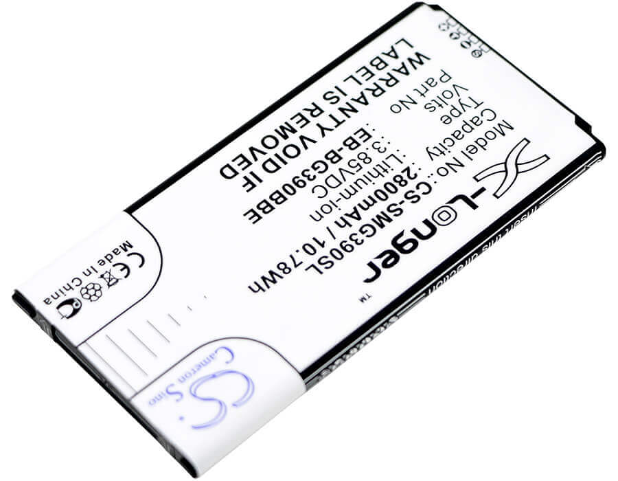 3.85V, Li-ion, 2800mAh, SmartPhone battery fits Samsung, Eb-bg390bbe, Galaxy Xcover 4, Galaxy Xcover 4 2017 Td-lte, 10.78Wh Mobile, SmartPhone Cameron Sino Technology Limited (Smartphone)