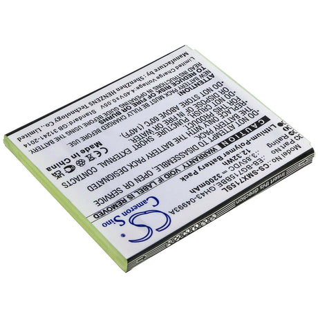 3.85V, Li-Polymer, 3200mAh, SmartPhone battery fits Samsung, Eb-bg715bbe, Galaxy Xcover Pro, Sm-g715, 12.32Wh Mobile, SmartPhone Cameron Sino Technology Limited (Smartphone)