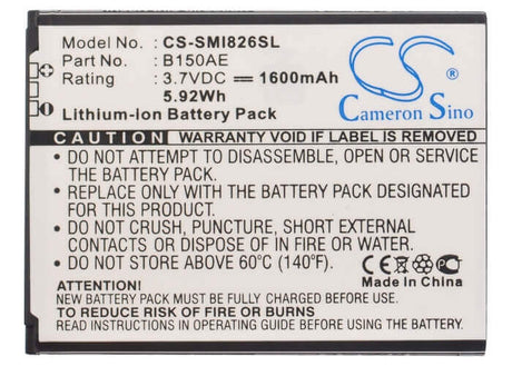 3.7V, Li-ion, 1600mAh, SmartPhone battery fits Samsung, B150ac, Galaxy Core, Galaxy Core Duos, 5.92Wh Mobile, SmartPhone Cameron Sino Technology Limited (Smartphone)