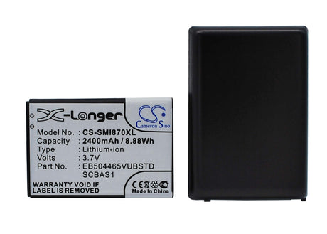 3.7V, Li-ion, 2400mAh, SmartPhone battery fits Samsung, Eb504465vj, Gt-i8700, Omnia 7, 8.88Wh Mobile, SmartPhone Cameron Sino Technology Limited (Smartphone)