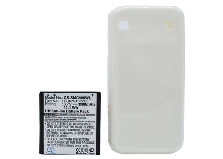 3.7V, Li-ion, 3000mAh, SmartPhone battery fits T-mobile, Samsung, Eb575152va, Galaxy S, Galaxy S Plus, 11.1Wh Mobile, SmartPhone Cameron Sino Technology Limited (Smartphone)