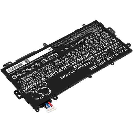 3.7V, Li-Polymer, 3000mAh, Tablet battery fits Samsung, Sp3770e1h, Galaxy Note 8.0, Galaxy Note 8.0 32gb, 11.10Wh Tablet Cameron Sino Technology Limited