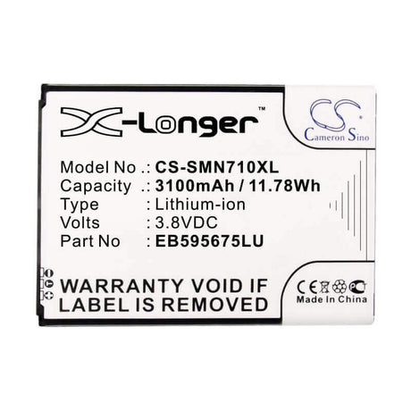 3.8V, Li-ion, 3100mAh, SmartPhone battery fits Verizon, Sprint, Samsung, Eb595675lu, Galaxy Note 2, Galaxy Note Ii, 11.78Wh Mobile, SmartPhone Cameron Sino Technology Limited (Smartphone)