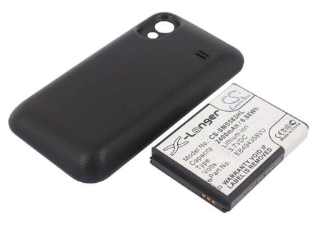 3.7V, Li-ion, 2400mAh, SmartPhone battery fits Samsung, Eb494358vu, Gt-s5830, Gt-s5830i, 8.88Wh Mobile, SmartPhone Cameron Sino Technology Limited (Suspended)