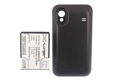 3.7V, Li-ion, 2400mAh, SmartPhone battery fits Samsung, Eb494358vu, Gt-s5830, Gt-s5830i, 8.88Wh Mobile, SmartPhone Cameron Sino Technology Limited (Suspended)