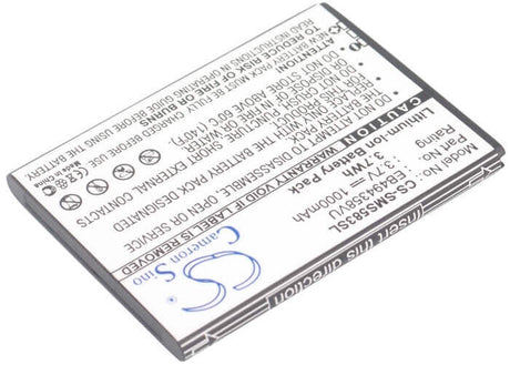 3.7V, Li-ion, 1000mAh, SmartPhone battery fits Samsung, Eb494358vu, Cooper, Fit, 3.7Wh Mobile, SmartPhone Cameron Sino Technology Limited (Smartphone)