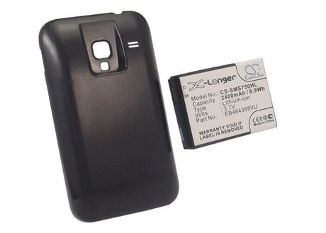 3.7V, Li-ion, 2400mAh, SmartPhone battery fits Samsung, Eb464358vu, Galaxy Ace Plus, Gt-s7500, 8.88Wh Mobile, SmartPhone Cameron Sino Technology Limited (Suspended)
