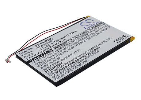 3.7V, Li-Polymer, 1600mAh, Media Player battery fits Samsung, Pcf345385a, Napster Mp3 Player, Pmpsgy910, 5.92Wh Media Player Cameron Sino Technology Limited