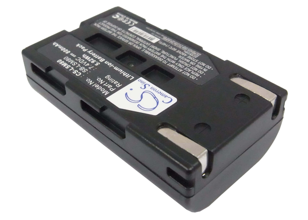 7.4V, Li-ion, 800mAh, Camera battery fits Samsung, Sb-lsm80, Sc-d173(u), Sc-d263, 5.92Wh Camera Cameron Sino Technology Limited (Camera)