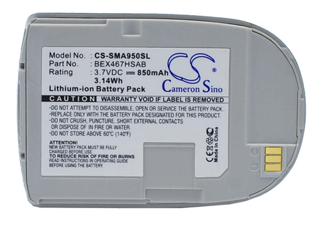 3.7V, Li-ion, 850mAh, SmartPhone battery fits Samsung, Bex467hsab, Sch-a950, 3.15Wh Mobile, SmartPhone Cameron Sino Technology Limited (Suspended)