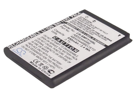 3.7V, Li-ion, 650mAh, SmartPhone battery fits Samsung, Ab553446be, Gt-b2100, Gt-b2100 Solid Extreme, 2.41Wh Mobile, SmartPhone Cameron Sino Technology Limited (Smartphone)