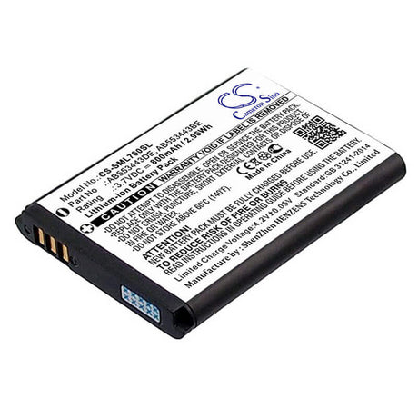 3.7V, Li-ion, 800mAh, SmartPhone battery fits Samsung, Ab553443be, Sgh-l760, Sgh-l768, 2.96Wh Mobile, SmartPhone Cameron Sino Technology Limited (Smartphone)