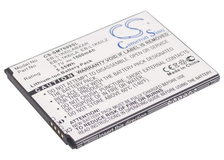 3.7V, Li-ion, 1500mAh, SmartPhone battery fits T-mobile, Verizon, Samsung, Eb-l1k6ila, Galaxy S Blaze Q, Galaxy S Relay 4g, 5.55Wh Mobile, SmartPhone Cameron Sino Technology Limited (Smartphone)