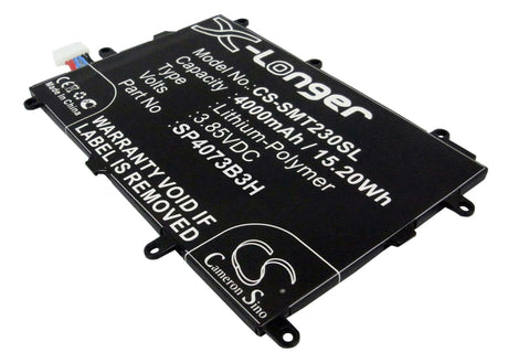 3.85V, Li-Polymer, 4000mAh, Tablet battery fits Samsung, Aaad115ps/4-b, Galaxy Tab4 7.0, Galaxy Tab4 7.0 3g, 15.20Wh Tablet Cameron Sino Technology Limited