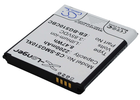 3.85V, Li-ion, 2200mAh, SmartPhone battery fits Samsung, Eb-bg510cbc, Galaxy Core Max, Galaxy Core Max Duos, 8.47Wh Mobile, SmartPhone Cameron Sino Technology Limited (Smartphone)