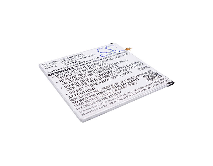 3.8V, Li-Polymer, 5000mAh, Tablet battery fits Samsung, Eb-bt367aba, Galaxy Tab 5, Galaxy Tab A 8.0 2017, 19.00Wh Tablet Cameron Sino Technology Limited