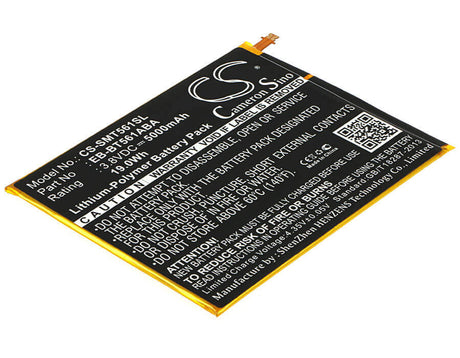 3.8V, Li-Polymer, 5000mAh, Tablet battery fits Samsung, Eb-bt561aba, Galaxy Tab E Nook Edition 9.6, Sm-t560, 19.00Wh Tablet Cameron Sino Technology Limited