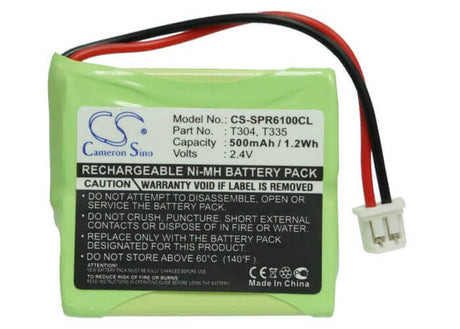Cordless Phone Battery For Samsung, Sp-r6100, Sp-r6100 Twin, Sp-r6100m, 2.4v, 500mah - 1.20wh Cordless Phone Cameron Sino Technology Limited (Cordless Phone)
