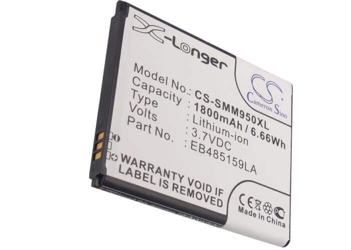3.7V, Li-ion, 1800mAh, SmartPhone battery fits Virgin Mobile, Eb485159la, Galaxy Reverb, Galaxy Xcover 2, 6.66Wh Mobile, SmartPhone Cameron Sino Technology Limited (Suspended)