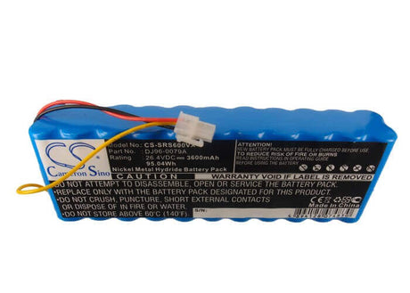 26.4V, Ni-MH, 3600mAh, Vacuum battery fits Samsung, Vc-rs60, Vc-rs60h, Vc-rs62, 95.04Wh Vacuum Cameron Sino Technology Limited