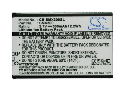 3.7V, Li-ion, 600mAh, SmartPhone battery fits Samsung, X300, 2.22Wh Mobile, SmartPhone Cameron Sino Technology Limited (Smartphone)