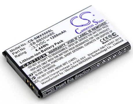 3.7V, Li-ion, 1200mAh, SmartPhone battery fits Samsung, Eb-bb550abe, Sm-b550, Sm-b550h, 4.44Wh Mobile, SmartPhone Cameron Sino Technology Limited (Smartphone)