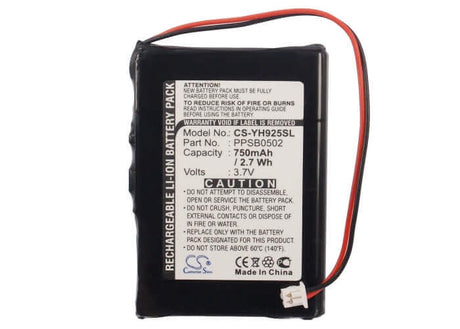 3.7V, Li-ion, 750mAh, Media Player battery fits Samsung, Ppsb0502, Yh-920, Yh-925 Mp3 Player, 2.78Wh Media Player Cameron Sino Technology Limited