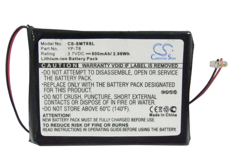 3.7V, Li-ion, 800mAh, Media Player battery fits Samsung, Yp-t8, Yp-t8, 2.96Wh Media Player Cameron Sino Technology Limited
