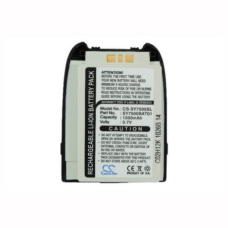 3.7V, Li-ion, 1050mAh, SmartPhone battery fits Sanyo, 7500, Mm-7500, 3.89Wh Mobile, SmartPhone Cameron Sino Technology Limited (Smartphone)