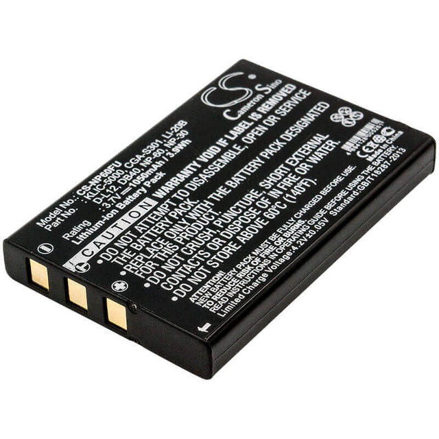 Camera Battery For NP-60 fits many models of camera 3.7v, 1050mah - 3.89wh Camera Cameron Sino Technology Limited (Camera)
