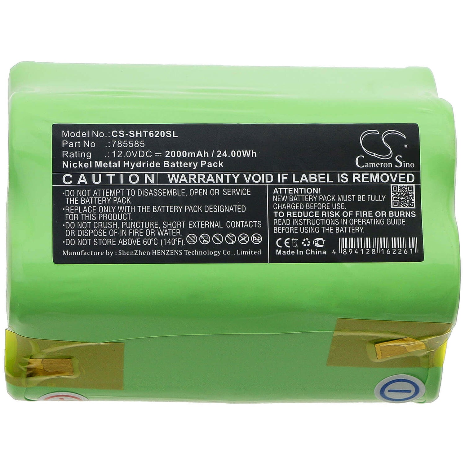 12.0V, Ni-MH, 2000mAh, Equipment battery fits Soehnle, 785585, TESTUT T62 Type B250, 24Wh Equipment, Survey, Test Cameron Sino Technology Limited